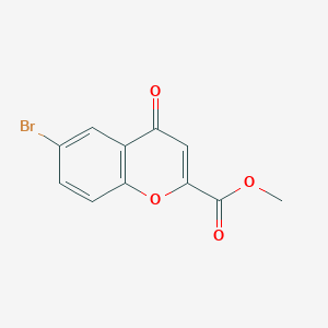 molecular formula C11H7BrO4 B170646 6-溴-4-氧代-4H-苯并色满-2-甲酸甲酯 CAS No. 116543-92-1