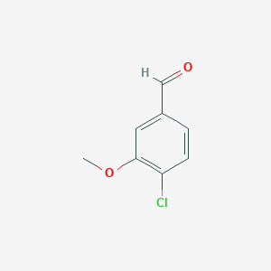 molecular formula C8H7ClO2 B170670 4-Chloro-3-methoxybenzaldehyde CAS No. 13726-16-4