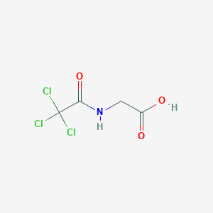 molecular formula C4H4Cl3NO3 B170675 2-[(2,2,2-Trichloroacetyl)amino]acetic acid CAS No. 15166-50-4