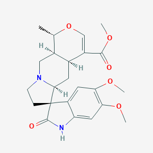 molecular formula C23H28N2O6 B170766 Isocarapanaubine CAS No. 17391-09-2