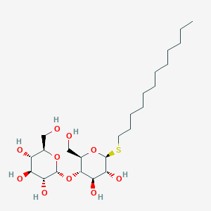 molecular formula C24H46O10S B170778 Dodecyl b-D-thiomaltopyranoside CAS No. 148565-58-6