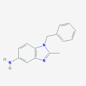 molecular formula C15H15N3 B170800 1-benzyl-2-methyl-1H-1,3-benzimidazol-5-amine CAS No. 14624-97-6