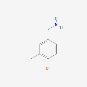 molecular formula C8H10BrN B170808 (4-Bromo-3-methylphenyl)methanamine CAS No. 149104-92-7
