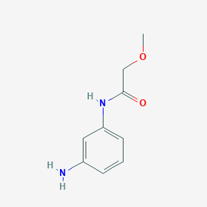 molecular formula C9H12N2O2 B170829 N-(3-aminophenyl)-2-methoxyacetamide CAS No. 187225-67-8