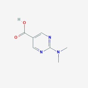 molecular formula C7H9N3O2 B170833 2-Dimethylamino-pyrimidine-5-carboxylic acid CAS No. 180283-66-3