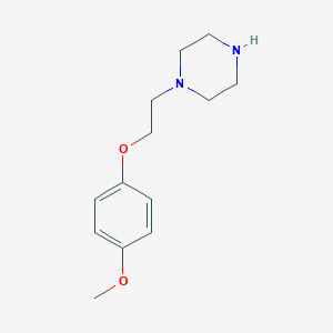 molecular formula C13H20N2O2 B170940 1-[2-(4-Methoxy-phenoxy)-ethyl]-piperazine CAS No. 117132-44-2