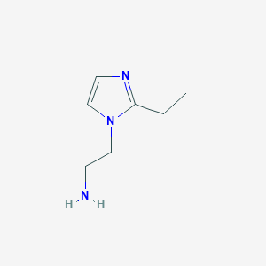 molecular formula C7H13N3 B170983 2-(2-乙基-1H-咪唑-1-基)乙胺 CAS No. 113741-02-9