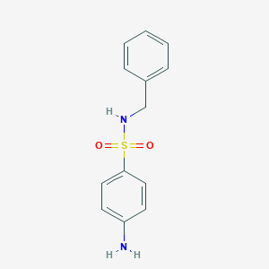 molecular formula C13H14N2O2S B171001 4-amino-N-benzylbenzenesulfonamide CAS No. 1709-54-2