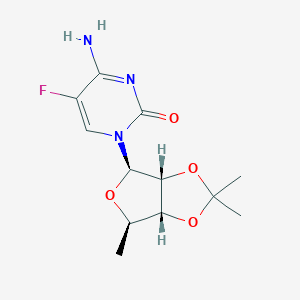 molecular formula C12H16FN3O4 B017102 5'-Deoxy-2',3'-O-isopropylidene-5-fluorocytidine CAS No. 66335-37-3
