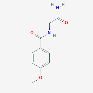 molecular formula C10H12N2O3 B171023 N-(2-氨基-2-氧乙基)-4-甲氧基苯甲酰胺 CAS No. 143153-70-2