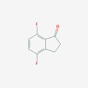 molecular formula C9H6F2O B171051 4,7-二氟茚满-1-酮 CAS No. 130408-16-1