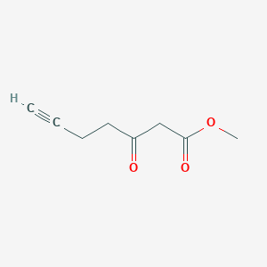 molecular formula C8H10O3 B171054 3-氧代庚-6-炔酸甲酯 CAS No. 100330-50-5