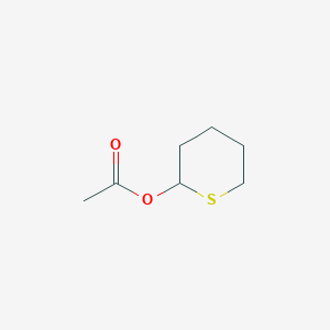 molecular formula C7H12O2S B017107 Thian-2-YL acetate CAS No. 14711-62-7