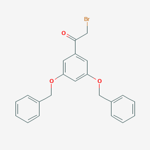 molecular formula C22H19BrO3 B017110 1-(3,5-二(苯甲氧基)苯基)-2-溴乙酮 CAS No. 28924-18-7