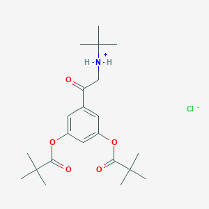 molecular formula C22H34ClNO5 B017112 2-叔丁基氨基-3',5'-二叔丁基氧基苯乙酮，盐酸盐 CAS No. 406919-51-5
