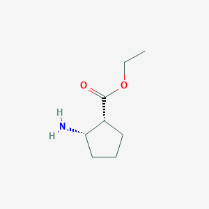 molecular formula C8H15NO2 B171124 Ethyl cis-2-Aminocyclopentanecarboxylate CAS No. 197916-36-2