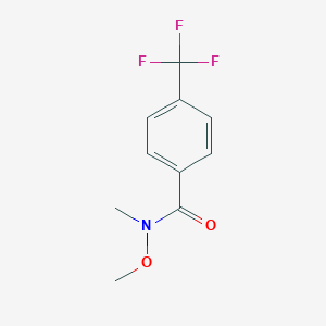 molecular formula C10H10F3NO2 B171178 N-甲氧基-N-甲基-4-(三氟甲基)苯甲酰胺 CAS No. 116332-61-7