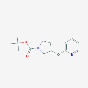 molecular formula C14H20N2O3 B171242 叔丁基 3-(吡啶-2-氧基)吡咯烷-1-甲酸酯 CAS No. 1224514-70-8