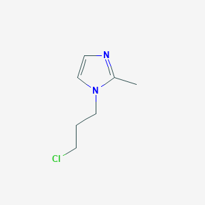 molecular formula C7H11ClN2 B171244 1-(3-chloropropyl)-2-methyl-1H-imidazole CAS No. 136609-54-6