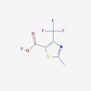 molecular formula C6H4F3NO2S B171247 2-methyl-4-(trifluoromethyl)-1,3-thiazole-5-carboxylic Acid CAS No. 117724-63-7
