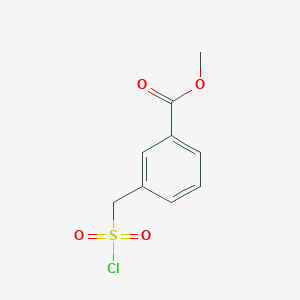 molecular formula C9H9ClO4S B171250 3-[(氯磺酰基)甲基]苯甲酸甲酯 CAS No. 174961-63-8