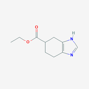 molecular formula C10H14N2O2 B171253 Ethyl 4,5,6,7-tetrahydro-1H-benzo[d]imidazole-6-carboxylate CAS No. 167545-91-7
