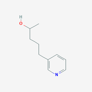 molecular formula C10H15NO B171255 5-(吡啶-3-基)戊-2-醇 CAS No. 119981-04-3