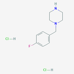 molecular formula C11H17Cl2FN2 B171276 1-(4-Fluorobenzyl)piperazine dihydrochloride CAS No. 199672-06-5