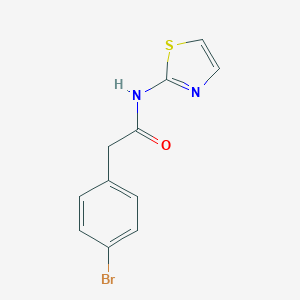 molecular formula C11H9BrN2OS B171305 2-(4-bromophenyl)-N-(1,3-thiazol-2-yl)acetamide CAS No. 6184-70-9