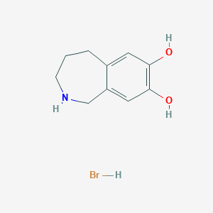 molecular formula C10H14BrNO2 B017131 2,3,4,5-Tetrahydro-1H-2-benzazepine-7,8-diol Hydrobromide CAS No. 113853-92-2