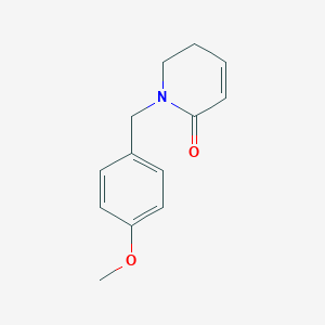 molecular formula C13H15NO2 B171313 1-(4-甲氧基苄基)-5,6-二氢吡啶-2(1H)-酮 CAS No. 128773-74-0