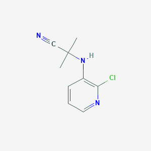 B171379 2-[(2-Chloropyridin-3-yl)amino]-2-methylpropanenitrile CAS No. 151414-95-8