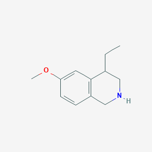 B171423 4-Ethyl-6-methoxy-1,2,3,4-tetrahydroisoquinoline CAS No. 1243816-97-8