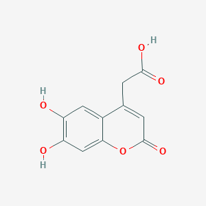 molecular formula C11H8O6 B017144 6,7-二羟基香豆素-4-乙酸 CAS No. 88404-14-2