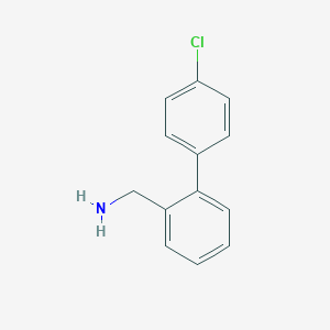 molecular formula C13H12ClN B171461 [2-(4-Chlorophenyl)phenyl]methanamine CAS No. 153850-88-5