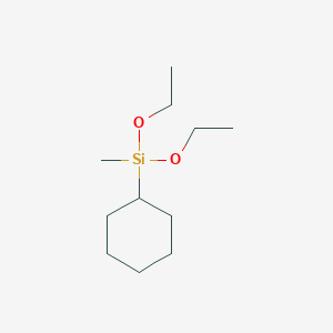 molecular formula C11H24O2Si B171480 Cyclohexyldiethoxymethylsilane CAS No. 109629-99-4