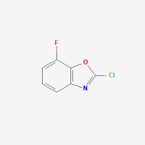 molecular formula C7H3ClFNO B171488 2-Chloro-7-fluorobenzo[d]oxazole CAS No. 153403-52-2