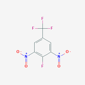 molecular formula C7H2F4N2O4 B171523 3,5-二硝基-4-氟苯三氟化物 CAS No. 393-76-0