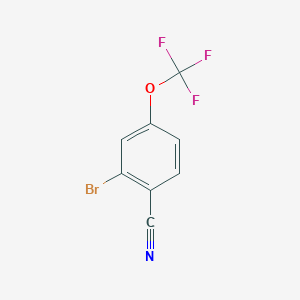 molecular formula C8H3BrF3NO B171530 2-溴-4-(三氟甲氧基)苯甲腈 CAS No. 1214334-83-4