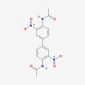 molecular formula C₁₆H₁₄N₄O₆ B017154 二乙酰-3,3'-二硝基联苯胺 CAS No. 6378-90-1