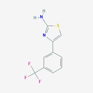 molecular formula C10H7F3N2S B171544 4-[3-(三氟甲基)苯基]-1,3-噻唑-2-胺 CAS No. 172848-41-8