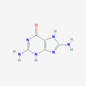 molecular formula C5H6N6O B017156 8-氨基鸟嘌呤 CAS No. 28128-41-8