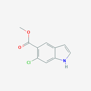 molecular formula C10H8ClNO2 B171617 6-氯-1H-吲哚-5-甲酸甲酯 CAS No. 162100-83-6