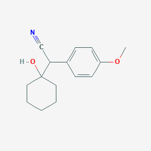 2-(1-Hydroxycyclohexyl)-2-(4-methoxyphenyl)acetonitrile