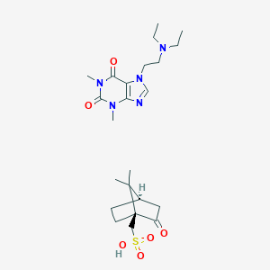 B171643 7-(2-(Diethylamino)ethyl)theophylline 2-oxobornanesulfonate CAS No. 19326-29-5