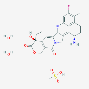molecular formula C25H30FN3O9S B171652 Exatecan mesilate hydrate CAS No. 197720-53-9