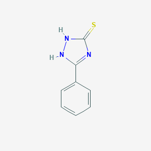 molecular formula C8H7N3S B171666 5-苯基-1H-1,2,4-三唑-3-硫醇 CAS No. 3414-94-6