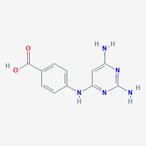 B171668 4-[(2,6-Diaminopyrimidin-4-yl)amino]benzoic acid CAS No. 115782-10-0