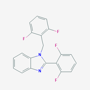B171682 1H-Benzimidazole, 2-(2,6-difluorophenyl)-1-((2,6-difluorophenyl)methyl)- CAS No. 199594-59-7