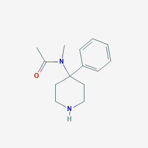 molecular formula C14H20N2O B171686 N-Methyl-N-(4-phenylpiperidin-4-yl)acetamide CAS No. 172733-87-8
